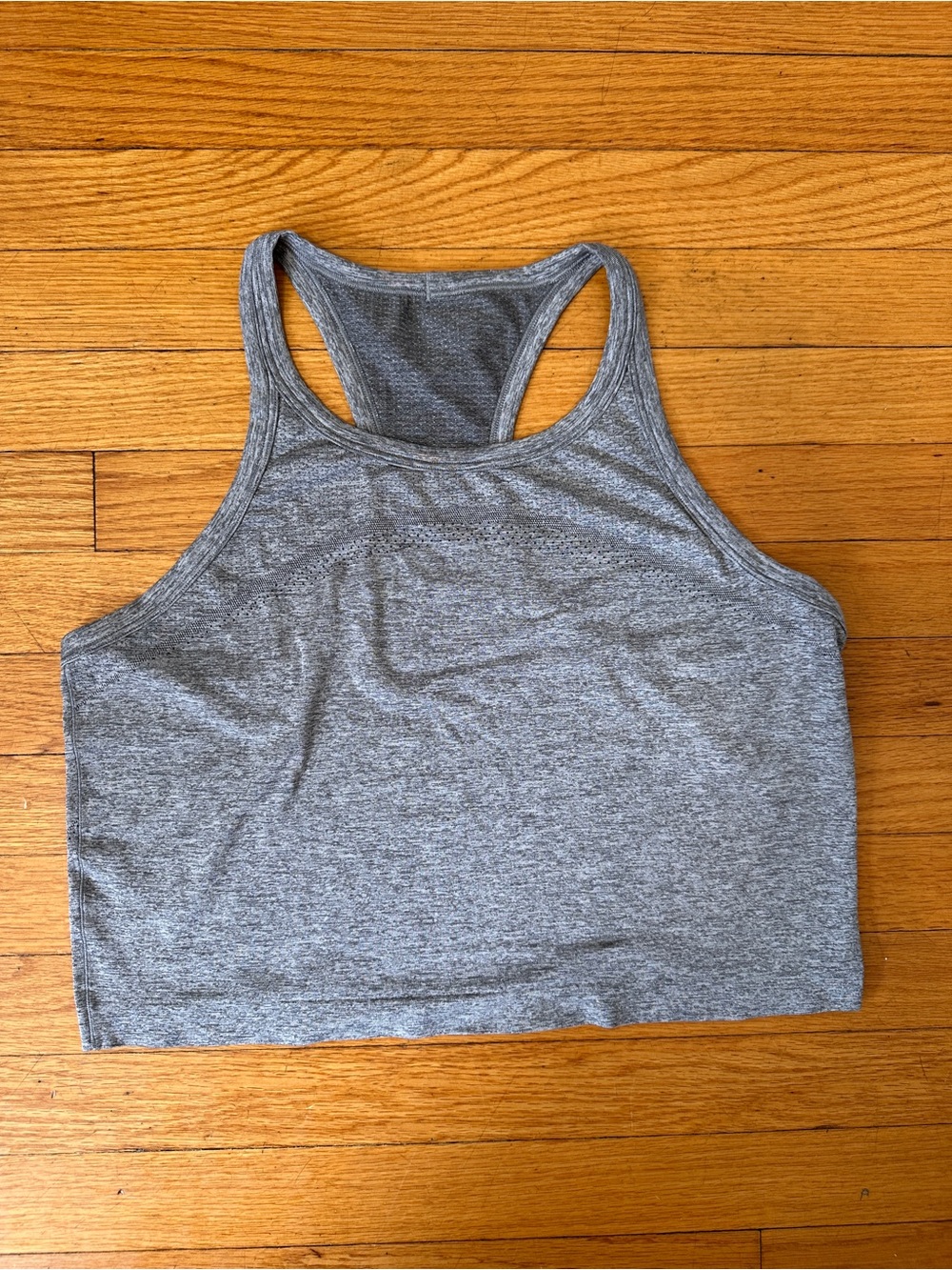Lululemon Swiftly Tech Cropped Racerback Tank Top Grey